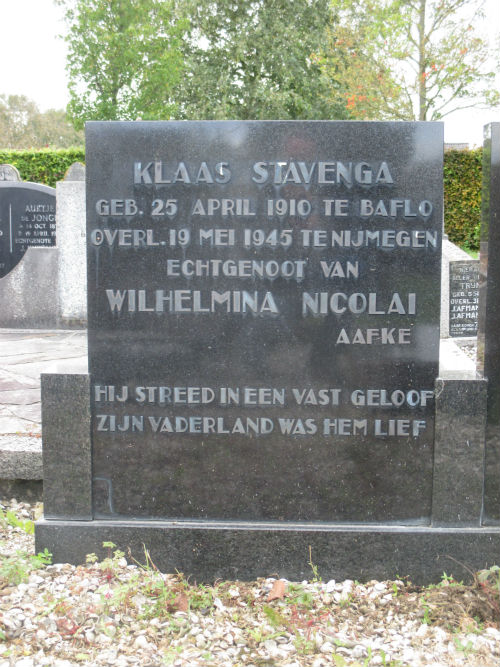Dutch War Grave General Cemetery Baflo #3