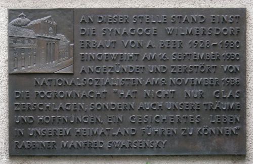 Gedenkteken Synagoge Wilmersdorf #1