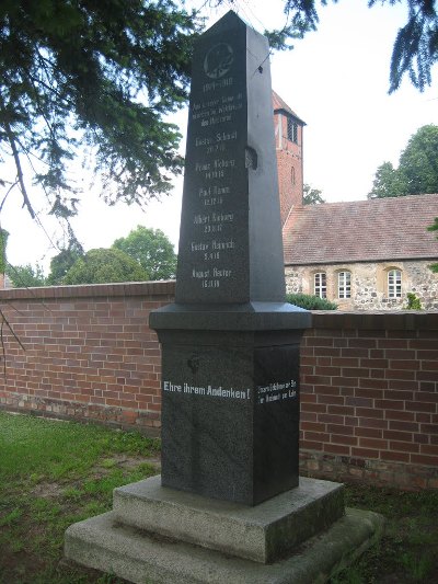 War Memorial Zauchwitz