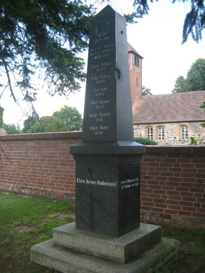 War Memorial Zauchwitz #1