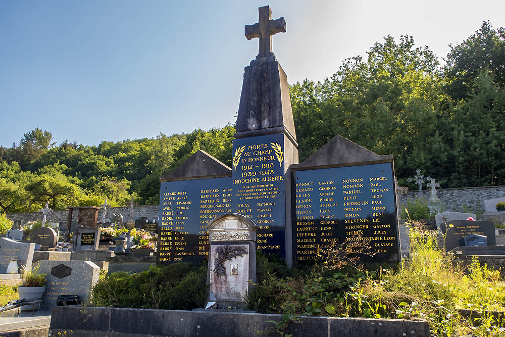 Monument Begraafplaats Les Hautes-Rivires #1