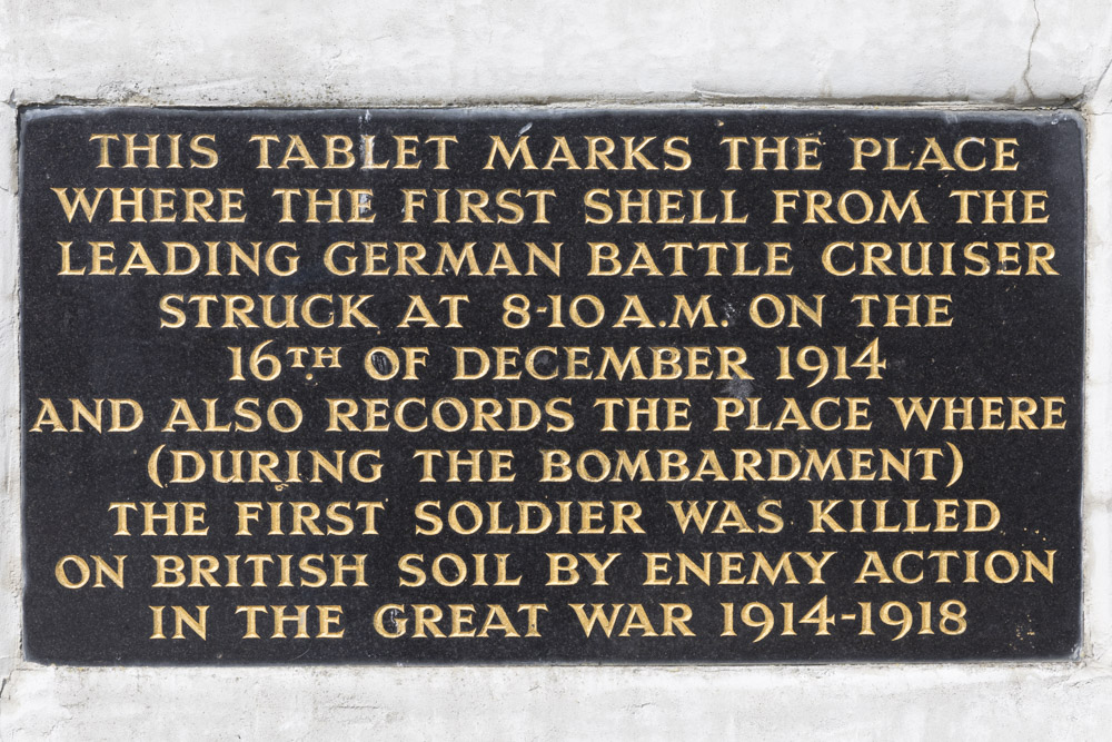 Plaque Bombardment Hartlepool #2