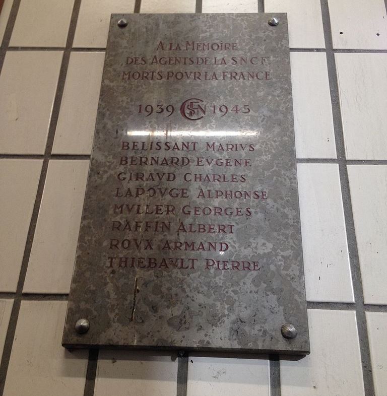 Memorial Railway Employees Gare de Lyon Part-Dieu #1