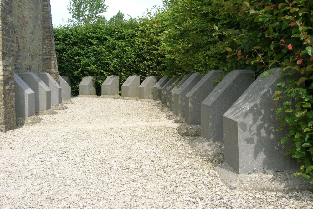 Memorial Stones Belgian Regiments Stuivekenskerke #1