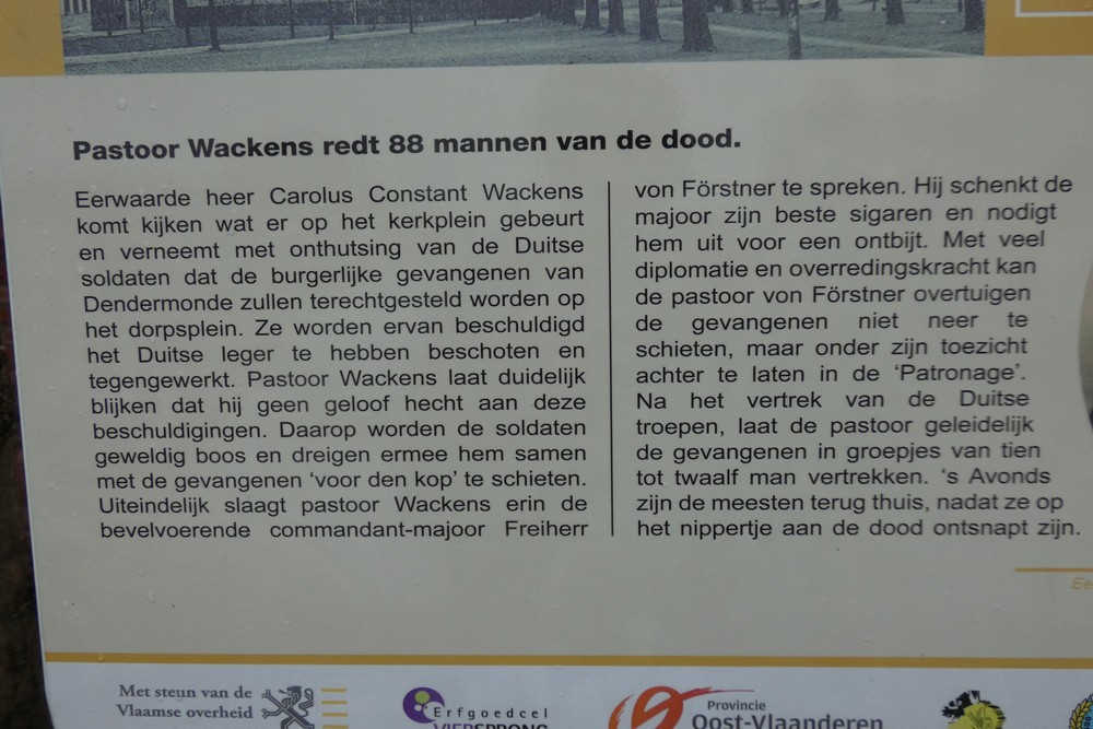 Information Sign Pastor Wackens Scheldewindeke #4
