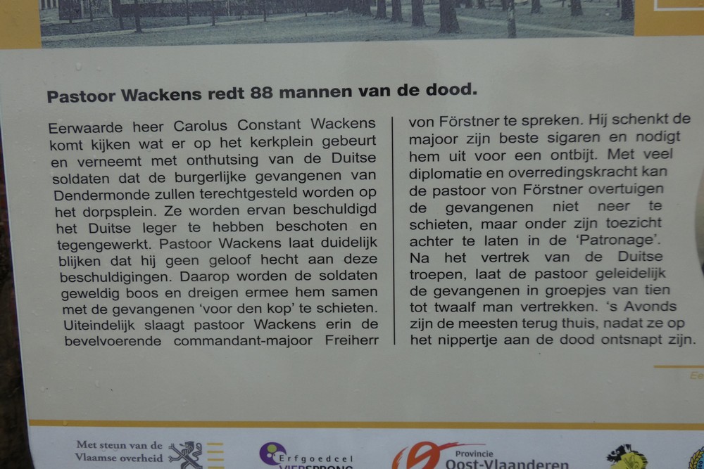 Informatiebord Pastoor Wackens Scheldewindeke #4