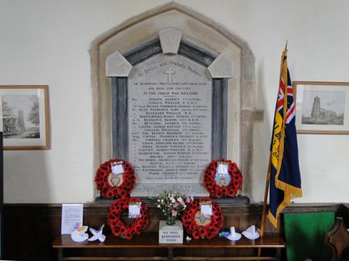 Oorlogsmonument St. Peter and St. Paul Church Bardwell #1