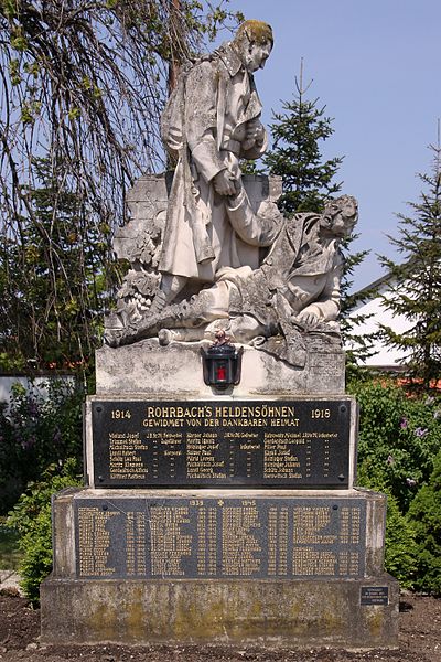 Oorlogsmonument Rohrbach bei Mattersburg #1