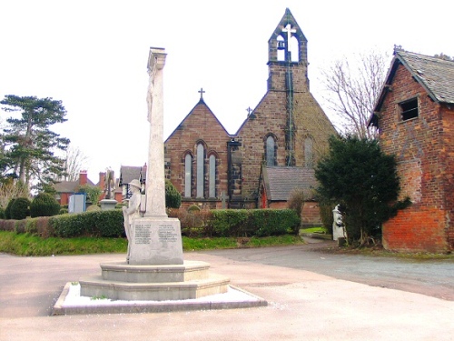 Oorlogsmonument Forsbrook en Blythe Bridge