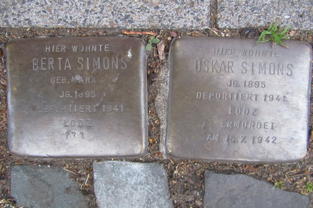 Stumbling Stones Dasselstraße 58 #1