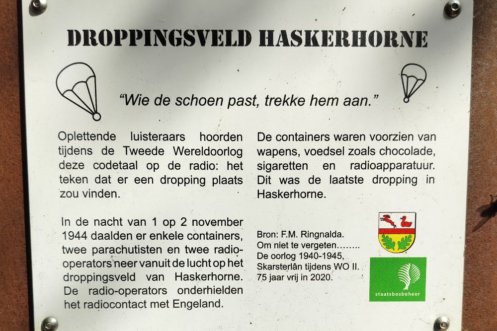 Droppings Field 1944-1945 & Memorial Dropping Haulsterbos #2