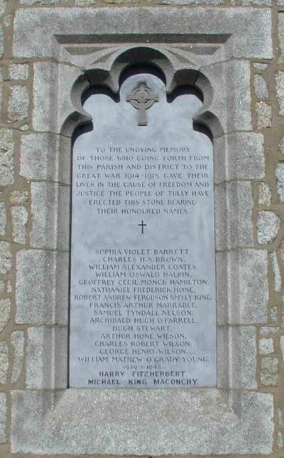 War Memorial Tullow Church of Ireland #1