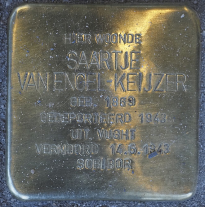 Stolpersteine Bergpoortstraat 3 (nu Kazernestraat 26) #2