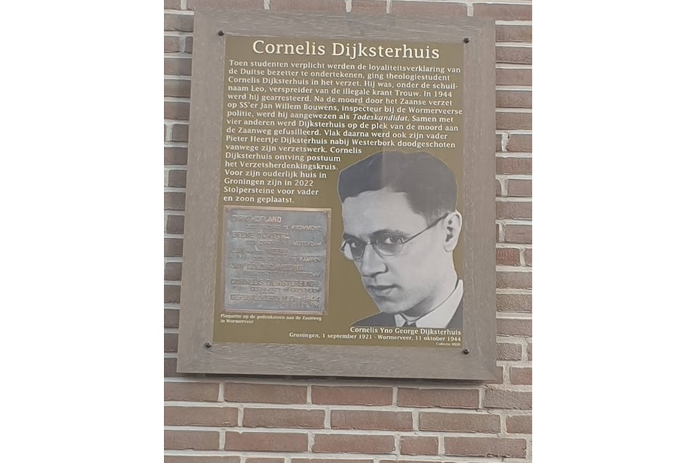 Memorial Plates De Aker Cornelis Dijksterhuisstraat