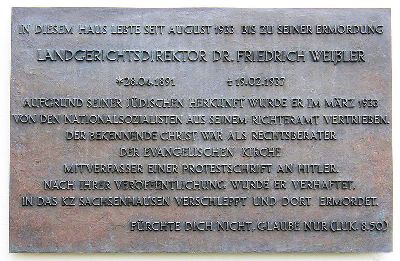 Memorial Friedrich Weißler #1