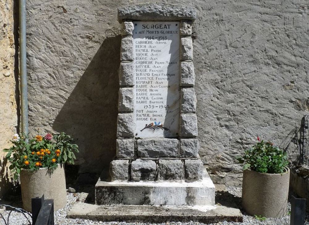 War Memorial Sorgeat