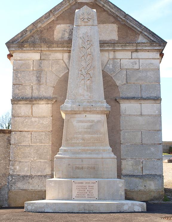 Oorlogsmonument Billy-sur-Oisy