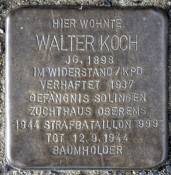 Stumbling Stone Schloßstraße 8