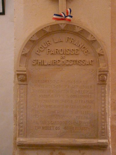 War Memorial Saint-Hilaire-d'Estissac #1