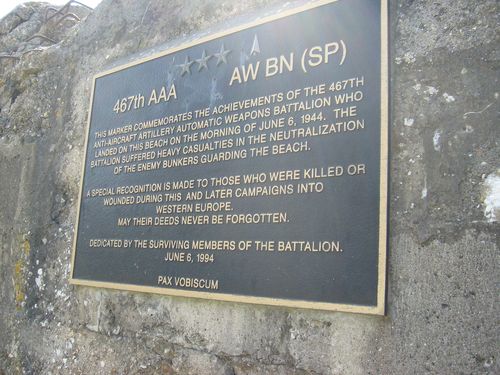 Gedenkteken 467th AAA Weapons Battalion #2