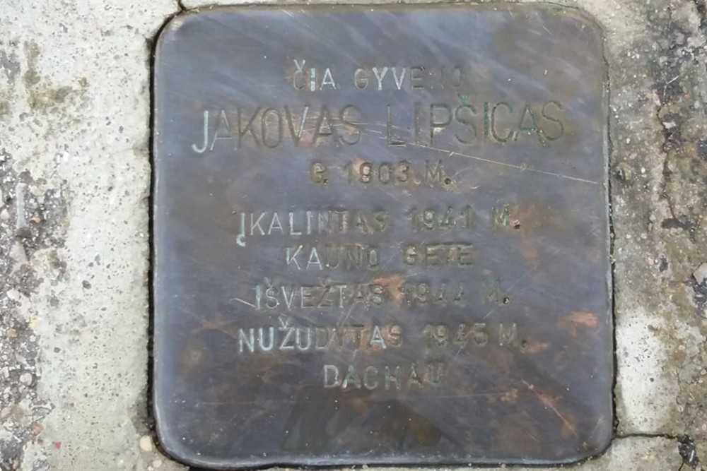 Stolperstein Darbininkų gatvė 15 #1