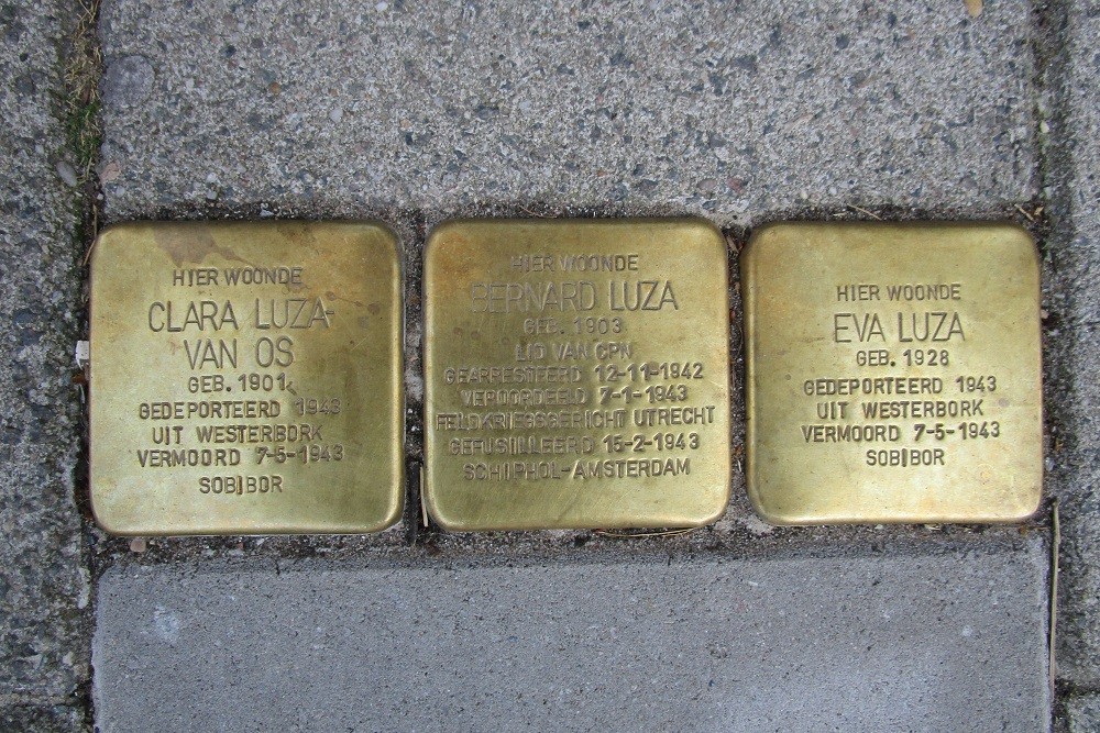 Stolpersteine Christiaan de Wetstraat 146 (voorheen 36 III)