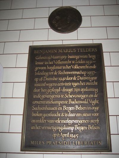 Monument Prof. Mr. B.M. Telders Academiegebouw Universiteit Leiden