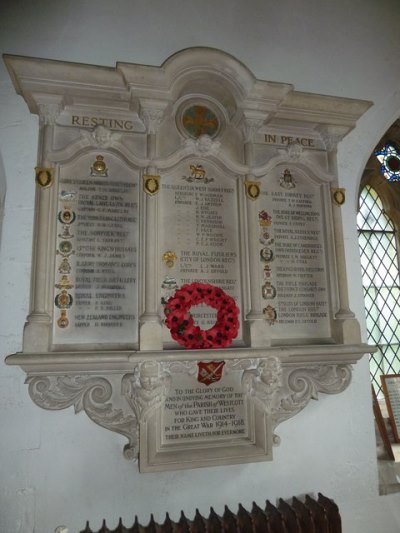 Monument Eerste Wereldoorlog Holy Trinity Church #1