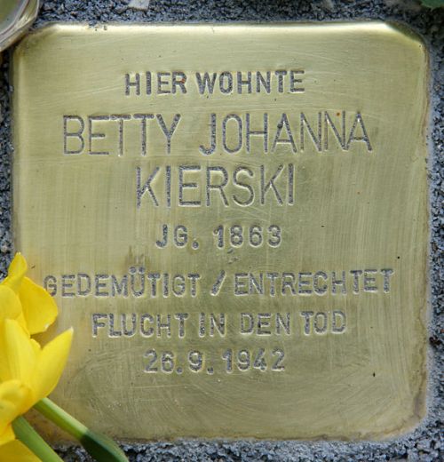 Stolperstein Kommandantenstrae 9 #1