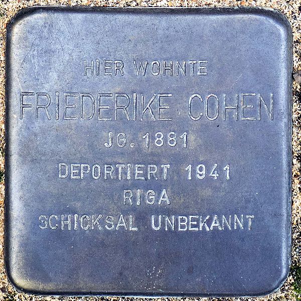 Stolpersteine Jakob-Krebs-Straße 68