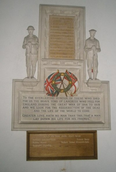 Oorlogsmonument St John the Evangelist Church