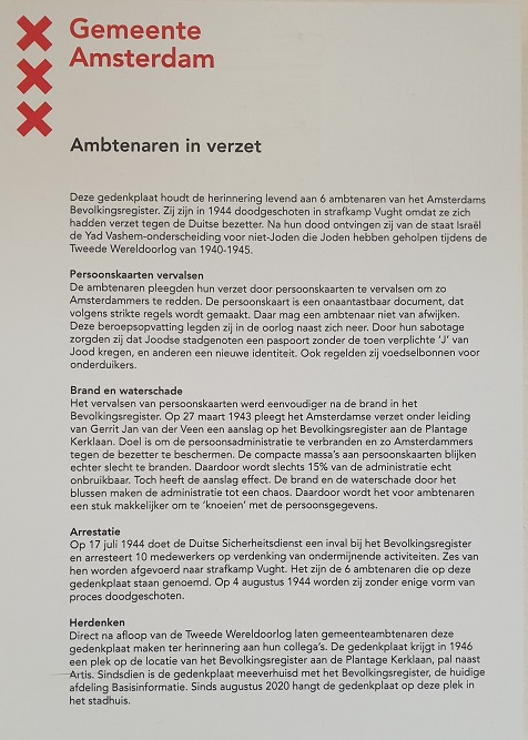 Memorials Town Hall Amsterdam #3
