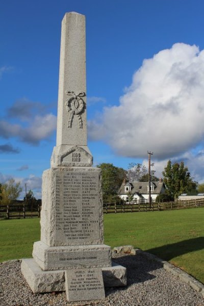 Oorlogsmonument Corsock en Kirkpatrick Durham