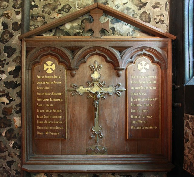 Oorlogsmonument St. Nicholas Church Thanington