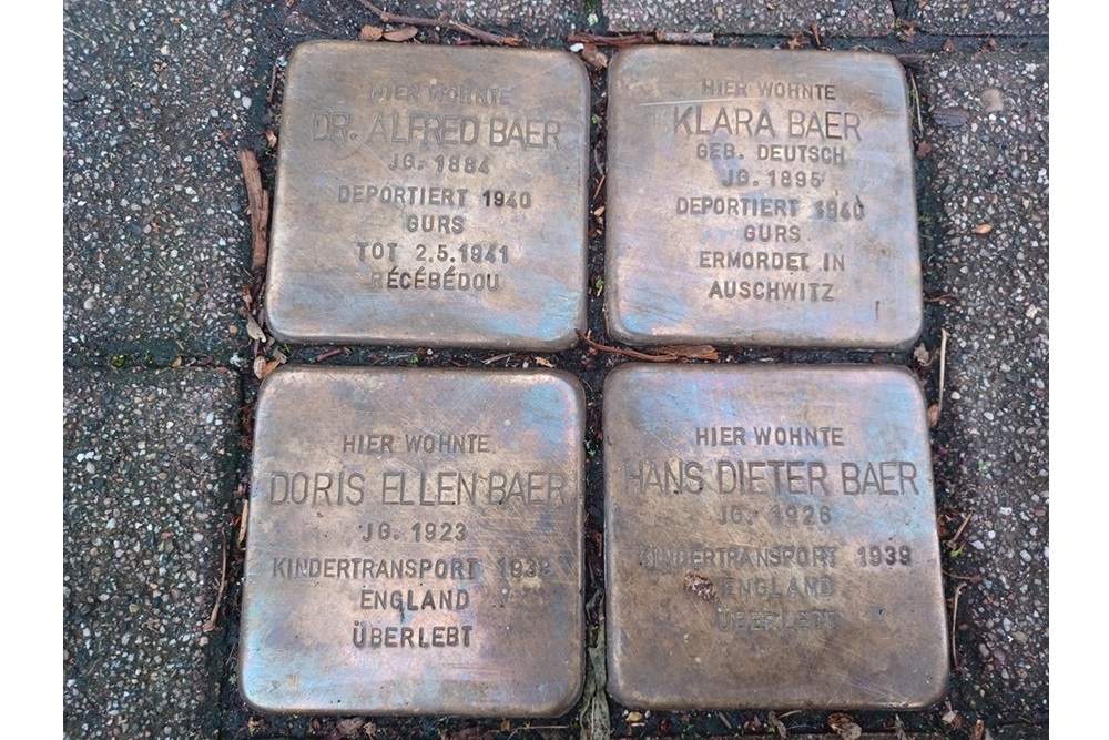 Stolpersteine Dantestraße 24 #1