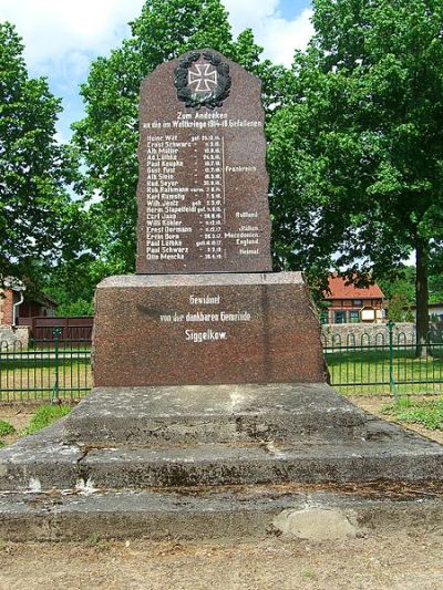 Oorlogsmonument Siggelkow