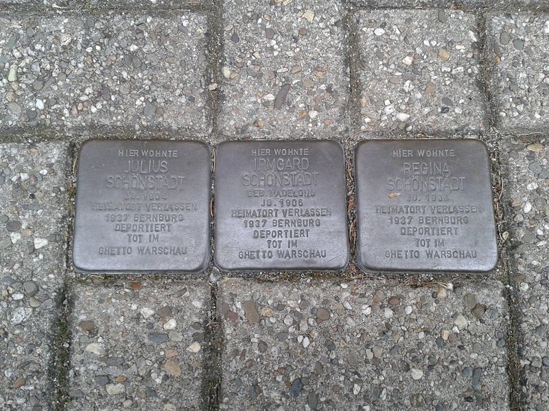 Stolpersteine Hohenzollernstrae 14 #1