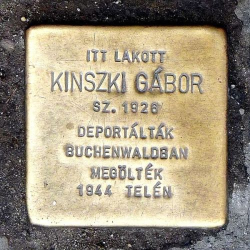 Stolpersteine Rna utca 121