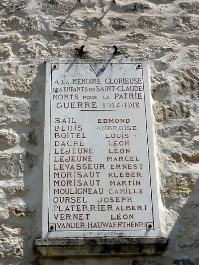 Oorlogsmonument Saint-Claude