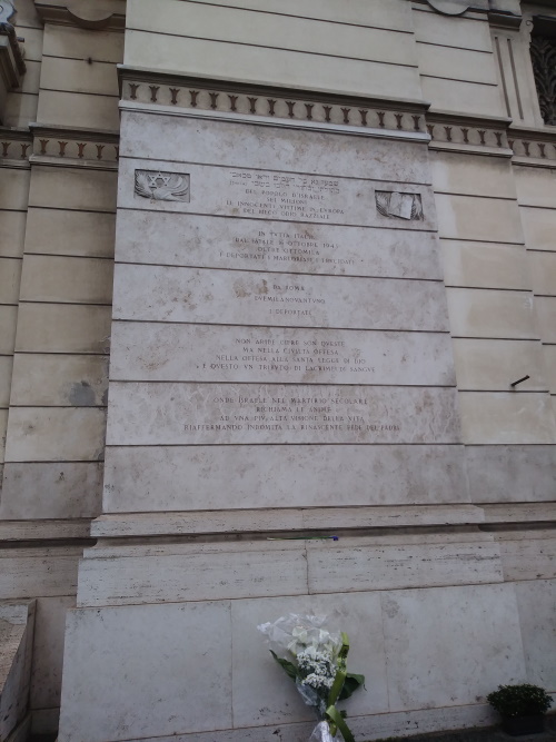 Memorials Great Synagogue Rome #1