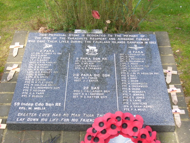 Monument Parachute Regiment en SAS