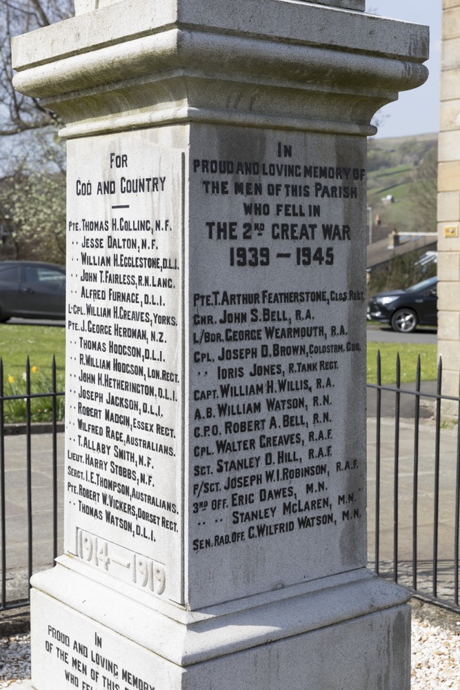 War Memorial St Johns Chapel #3