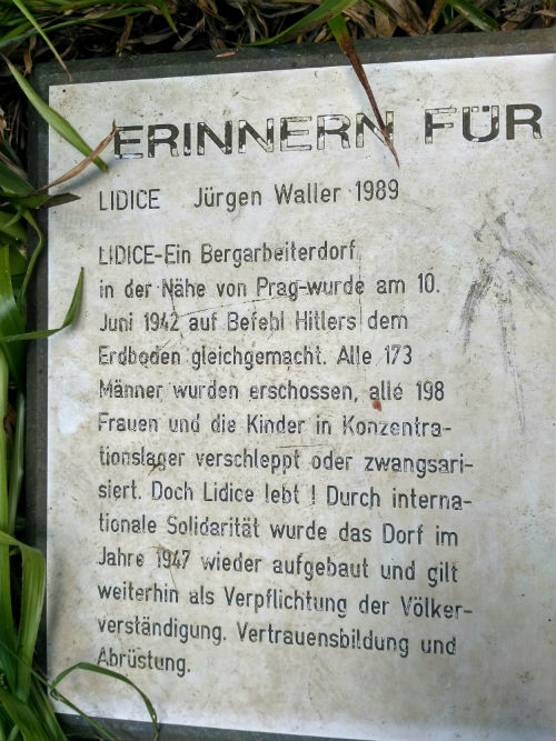 Lidice War Crimes Memorial #2