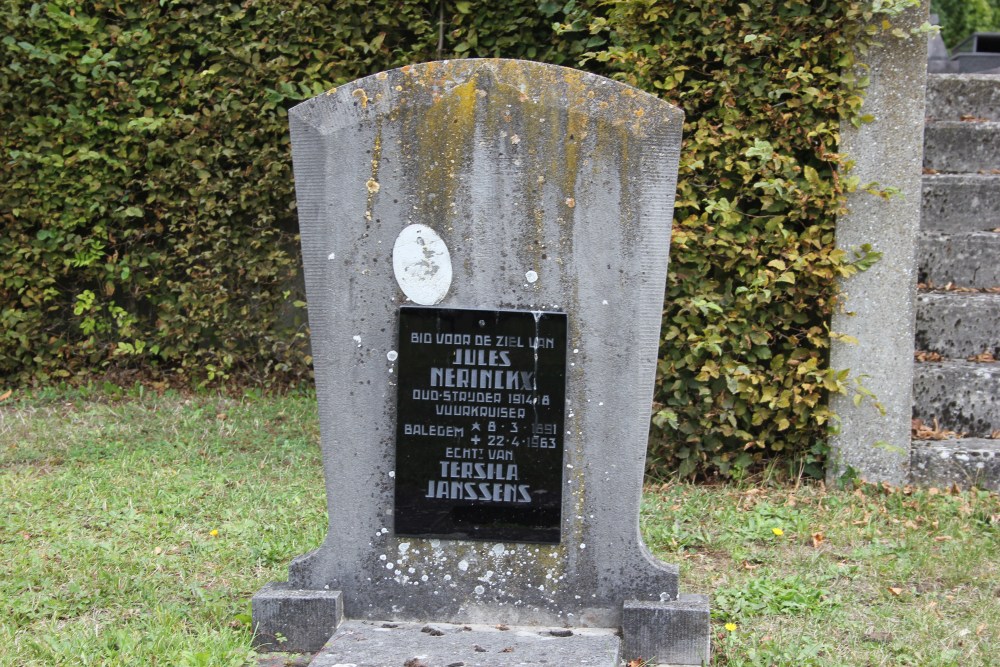 Belgische Graven Oudstrijders Balegem Begraafplaats Vrijhem #5