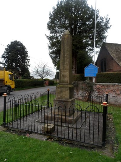 War Memorial Swettenham #1