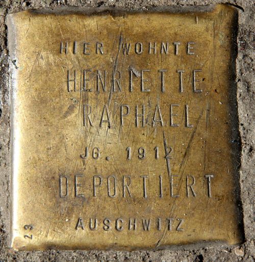 Stolpersteine Oranienstrae 167 #1