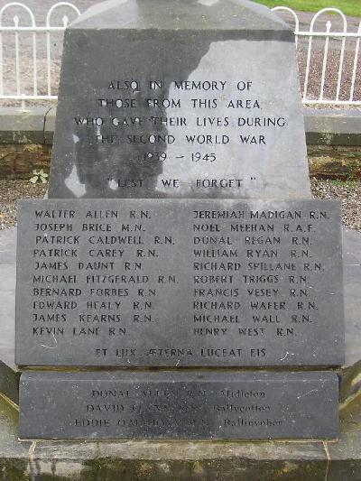 Oorlogsmonument Whitegate #2