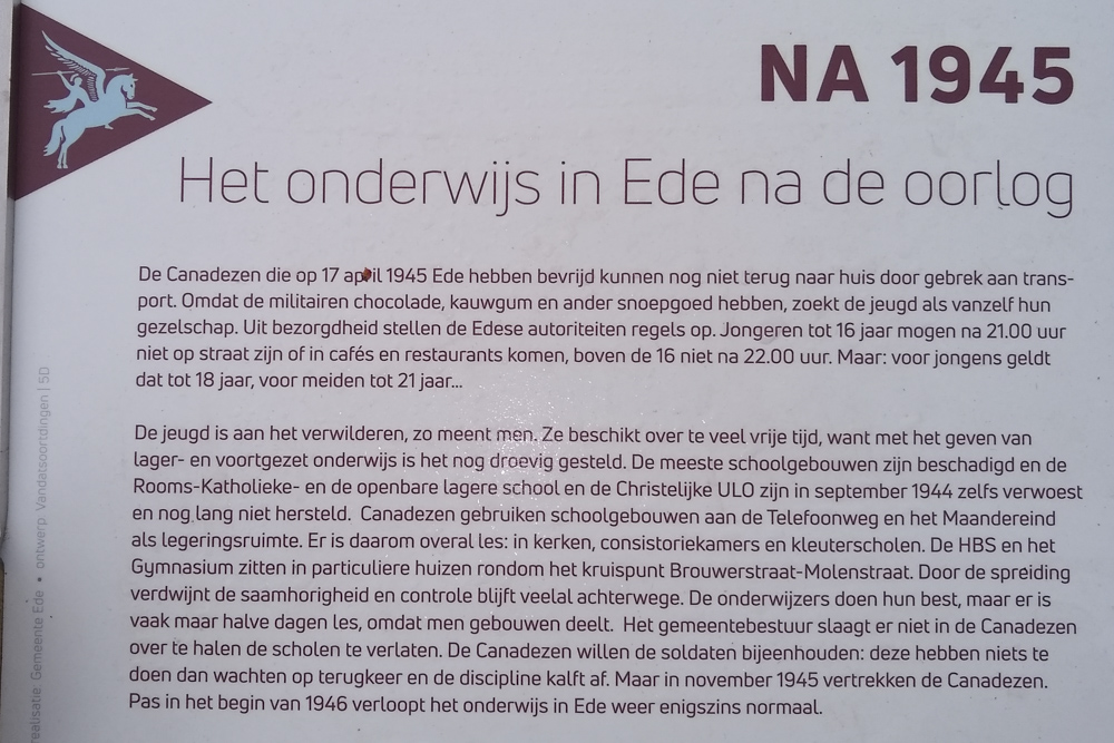 Information Sign Education in Ede after the War #2