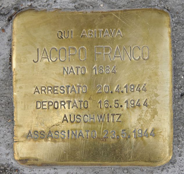 Stolpersteine Via Cosseria 1 #1