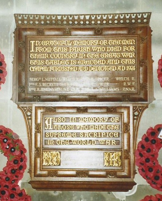 Oorlogsmonument Church of St Margaret Bodelwyddan